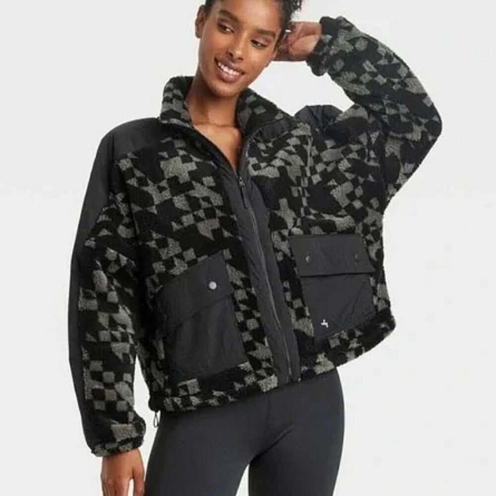 *NEW* Joy Lab Printed High Pile Fleece Jacket